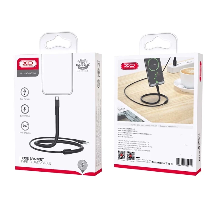 Καλώδιο USB XO NB195 2 σε 1 Φόρτισης Βάση για Micro 1.2m