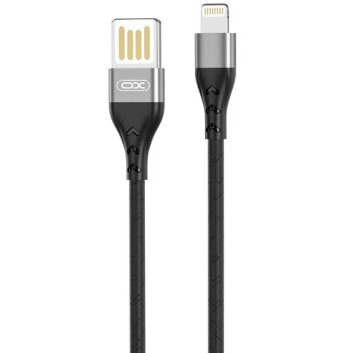 Καλώδιο USB XO NB188 2.4A Διπλής Φοράς Φόρτιση Lightning 1m Γκρί