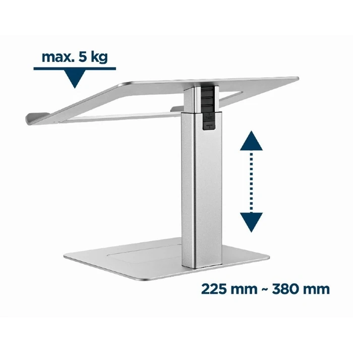 Βάση Laptop Gembird HEIGHT Adjustable RISER Silver