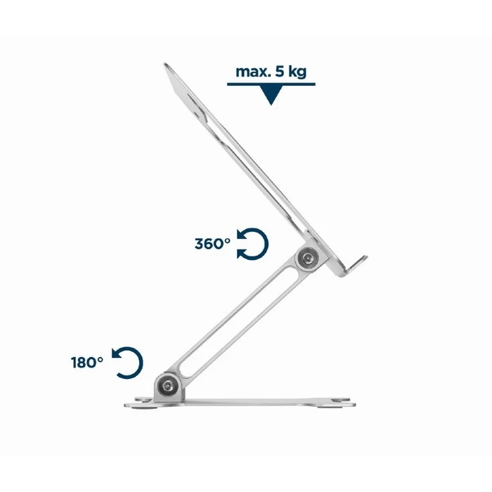 Βάση Laptop Gembird FOLDABLE RISER Silver
