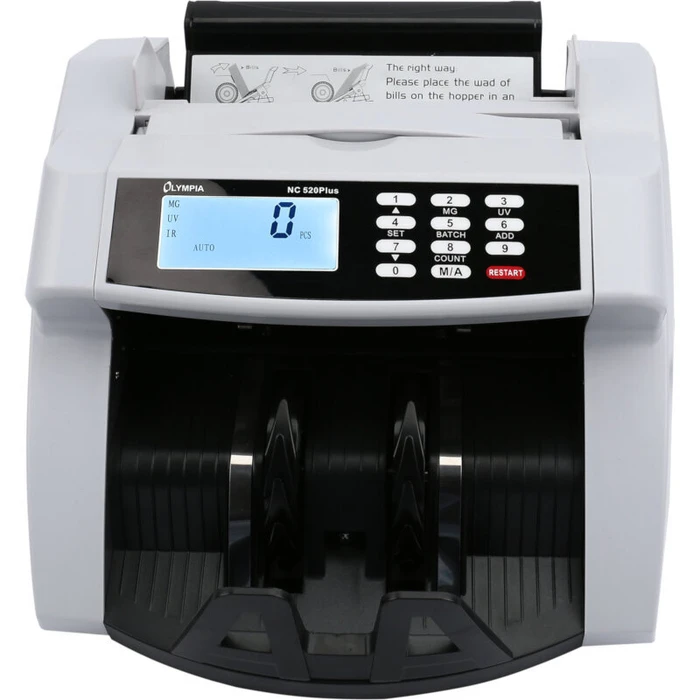 Καταμετρητής/Ανιχνευτής Πλαστών χαρτονομισμάτων Olympia NC 520 PLUS 2 αισθητήρων με εξωτερική οθόνη