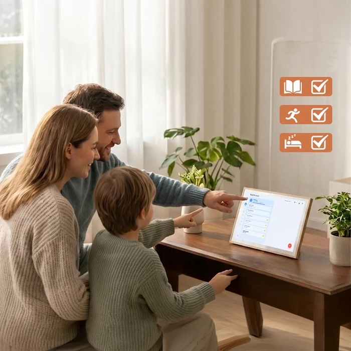 Blackview NEST10 Διαδραστικός Πίνακας Αφής 10.1" Android Smart Family Hub (Φυσικό Ξύλο)