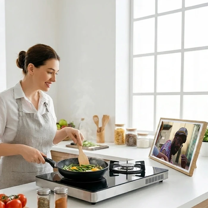 Blackview NEST10 Διαδραστικός Πίνακας Αφής 10.1" Android Smart Family Hub (Φυσικό Ξύλο)