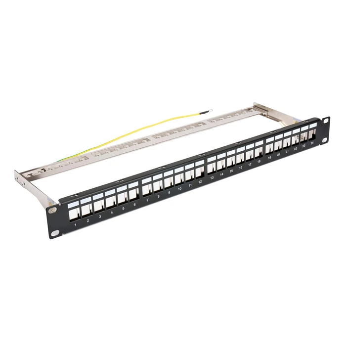 Patch Panel Powertech Keystone Patch Panel για rack NETW-0013, 24-port, 1U