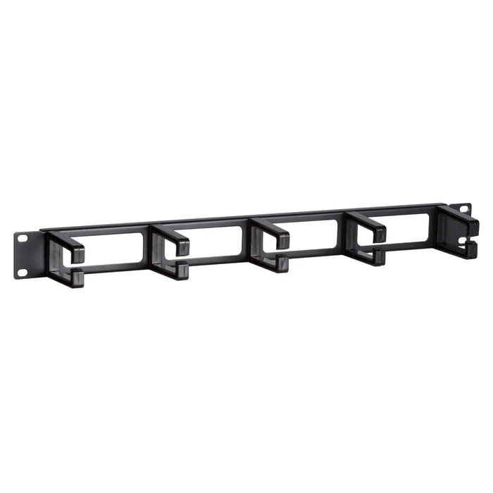 Cable Management για Καμπίνες Rack Powertech Netw-0031 19"/1U, 5X Γάντζοι, Μαύρο