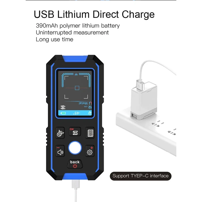 Ψηφιακός Αναλυτής Τοίχου Noyafa NF-518, ανιχνεύει μέταλλο/ξύλο/καλώδια