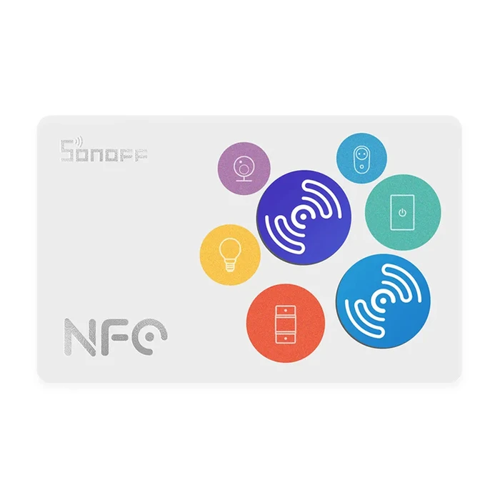Smart Αυτοκόλλητο Sonoff NFC Tag, κάρτα με 2τμχ