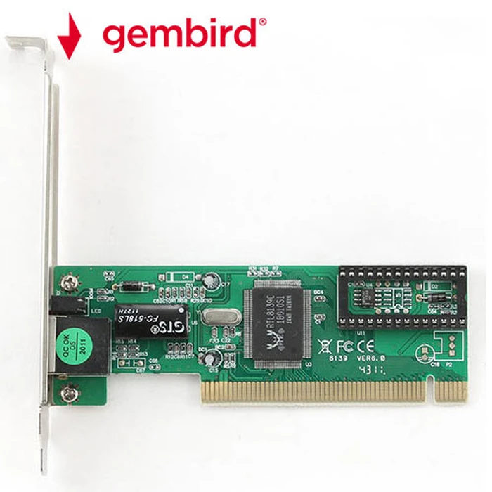 Κάρτα Δικτύου PCIe Gembird 100 BASE-TX PCI FAST Ethernet REALTEK