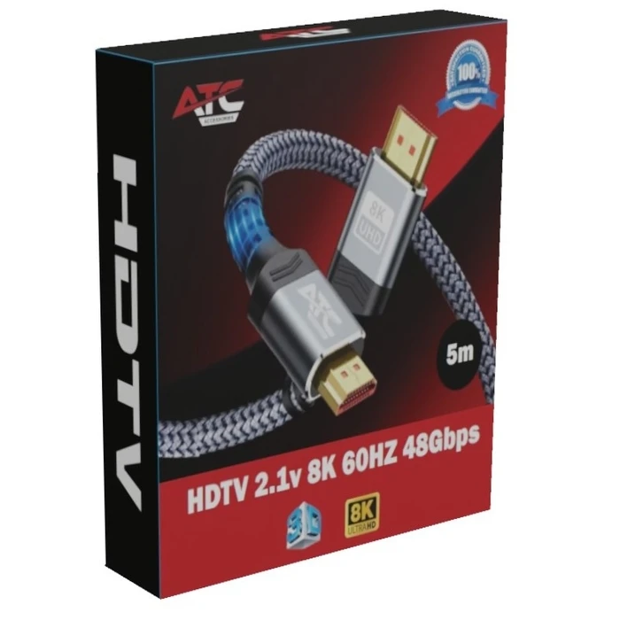 Καλώδιο HDMI ATC HDTV 2.1V 8K 60HZ 48Gbps 5m