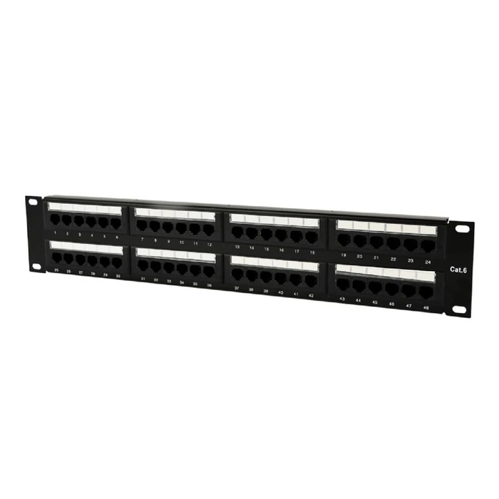 Patch Panel Cablexpert Cat.6 48 Port With Rear Cable Management