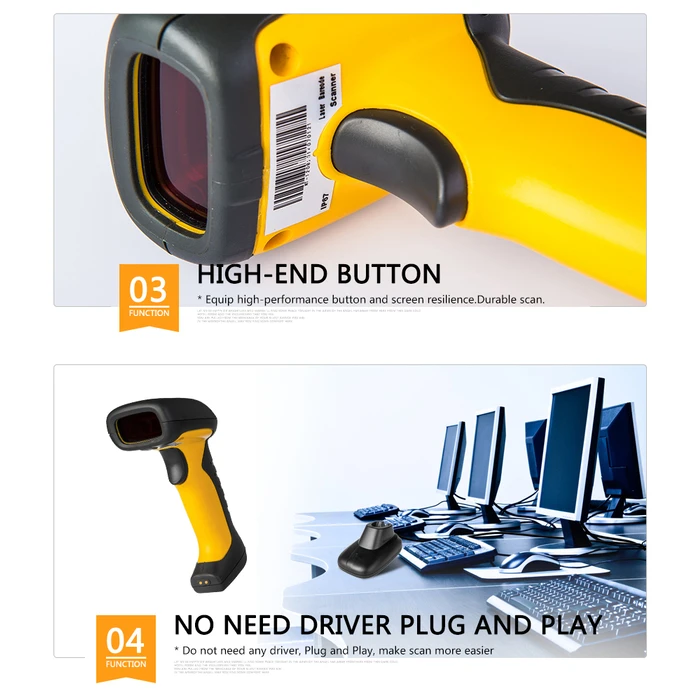 Barcode Scanner Netum 3 IN 1 Bluetooth CCD INDUSTRIAL