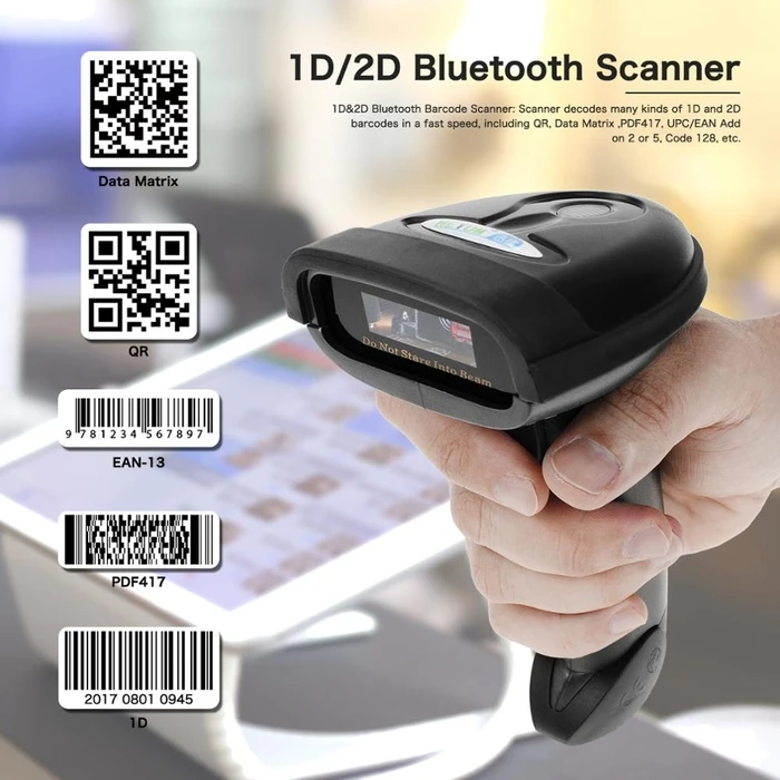 Barcode Scanner Netum 3 IN 1 1D CCD Wireless READER