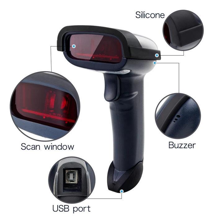 Barcode Scanner Netum 3 IN 1 1D CCD Wireless READER