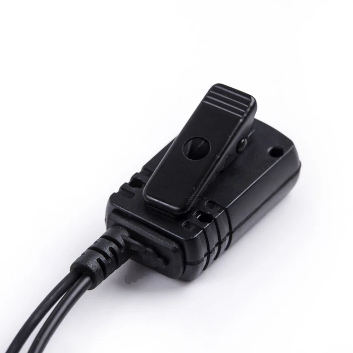 Ακουστικό για Walkie Talkie Osio Nt-8890 Αδιάβροχο Motorola Tlkr Με Βύσμα Για Σύνδεση Με Δεύτερο, Ptt Και Διάφανο Σπιράλ Σιλικόνης