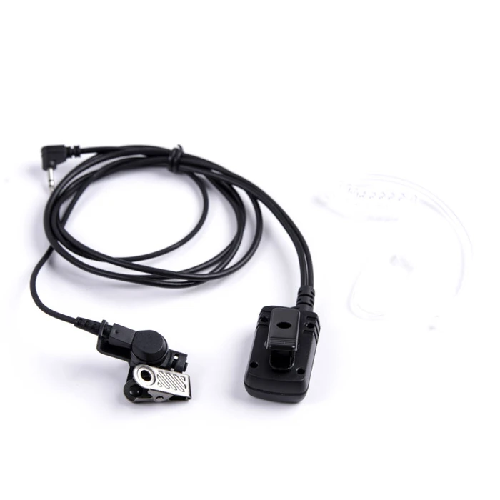 Ακουστικό για Walkie Talkie Osio Nt-8890 Αδιάβροχο Motorola Tlkr Με Βύσμα Για Σύνδεση Με Δεύτερο, Ptt Και Διάφανο Σπιράλ Σιλικόνης