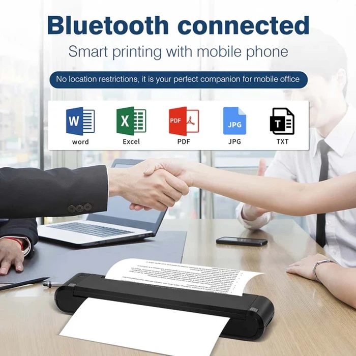 Εκτυπωτής Θερμικός Netum Portable Rechargeable Thermal A4 P808 Black