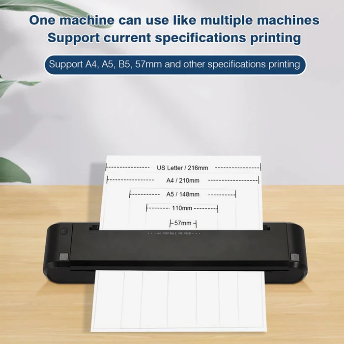 Εκτυπωτής Θερμικός Netum Portable Rechargeable Thermal A4 P808 Black