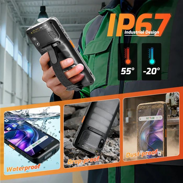 NETUM PDA NT-Q900 - Σαρωτής Barcode 1D/2D, Android 14