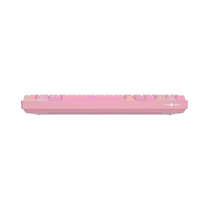 White Shark Nunchaku Mechanical Gaming Keyboard 60% RGB Pink Gradient (US Layout)