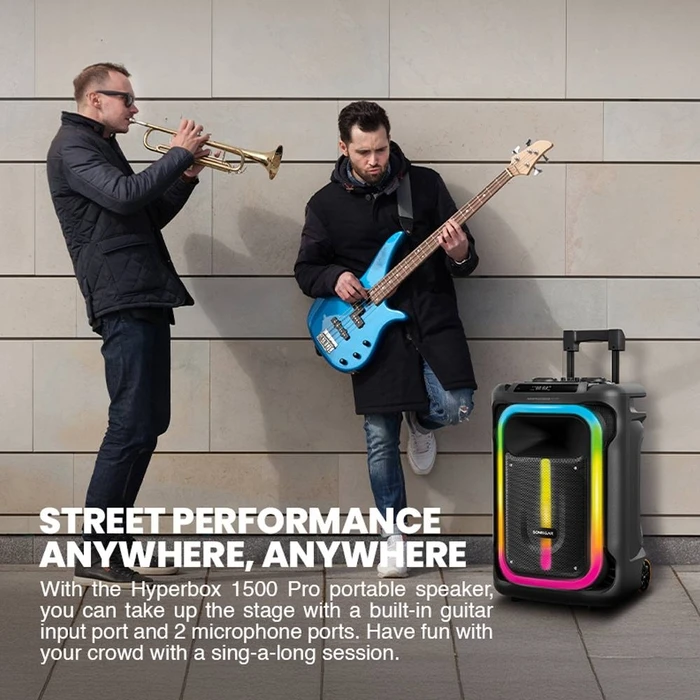 Karaoke Sonic Gear Rgb Hda Speaker 240W Hyperbox 1500 Pro Black