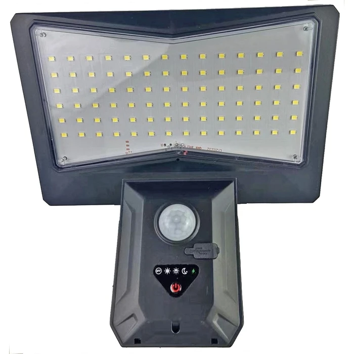 Προβολέας Entac Ηλιακός Τοίχου 4W SMD Φωτοκύτταρο