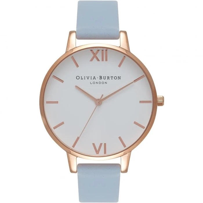 Γυναικείο Ρολόι Olivia Burton Ob16Bdw18 (38mm) Δερμάτινο Λουράκι Μπλε