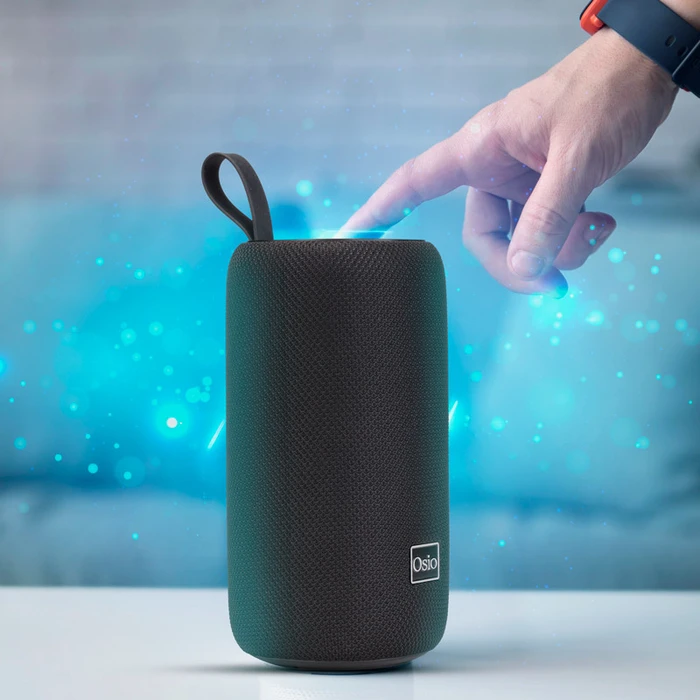 Φορητό Ηχείο Bluetooth Led Osio OBT-8000BL Μαύρο Αδιάβροχο