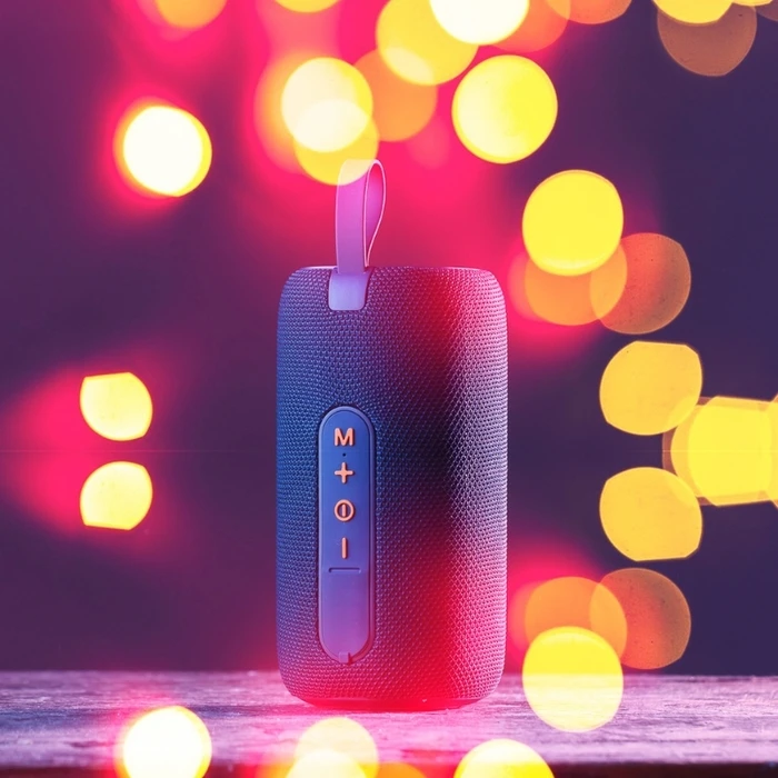 Φορητό Ηχείο Bluetooth Led Osio OBT-8000BU Μπλε Αδιάβροχο