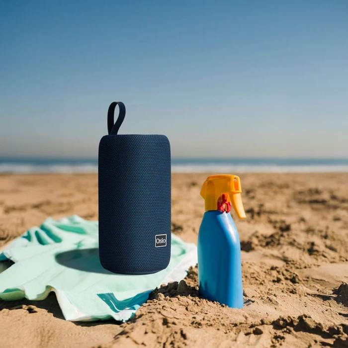 Φορητό Ηχείο Bluetooth Led Osio OBT-8000BU Μπλε Αδιάβροχο