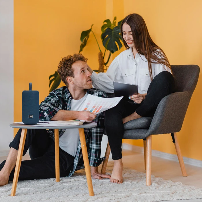 Φορητό Ηχείο Bluetooth Led Osio OBT-8000BU Μπλε Αδιάβροχο