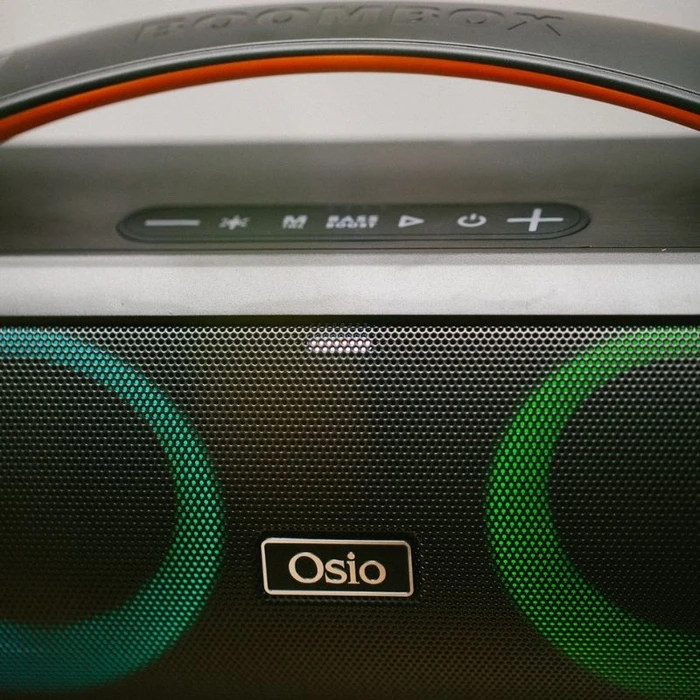 Karaoke Osio OBT-8010 αδιάβροχο με USB, LED, AUX, TF, TWS, FM και ενσ. μικρόφωνο  50 W