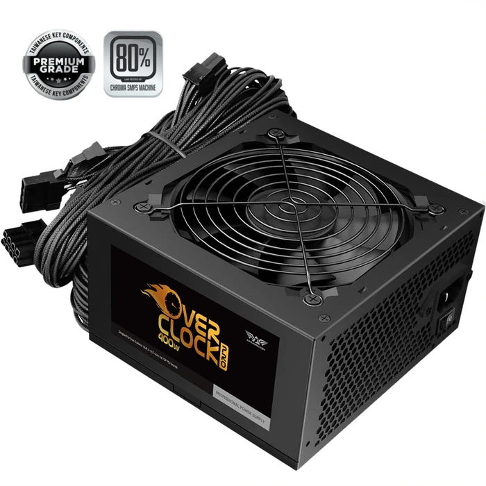 Default ARMAGGEDDON Overclock Pro 400W Black PSU