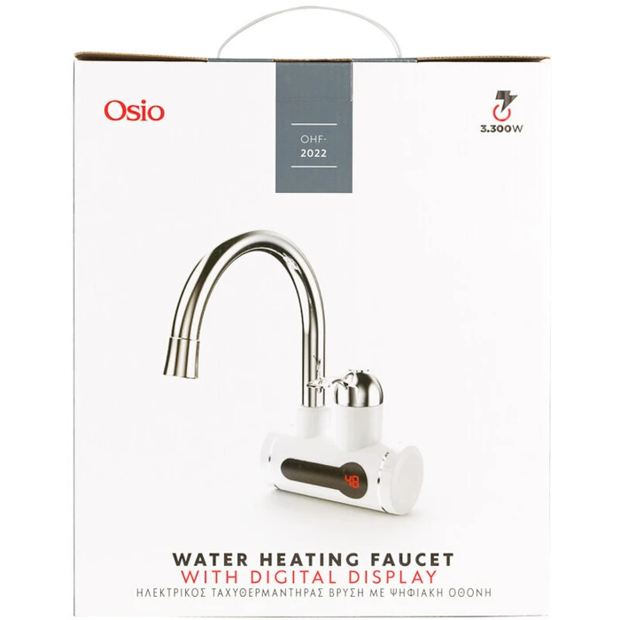 Ταχυθερμαντήρας Osio OHF-2022 βρύση με οθόνη 3300 W