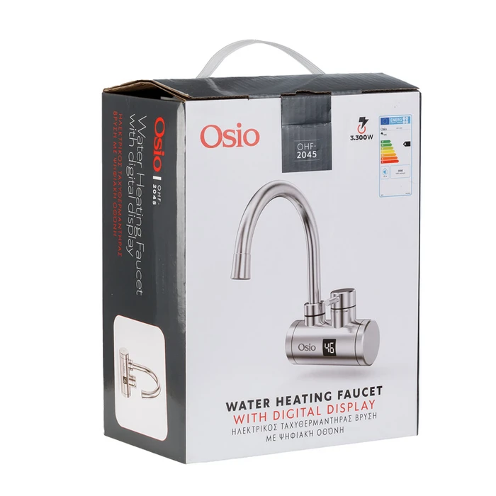 Ηλεκτρικός Ταχυθερμαντήρας Βρύση Τοίχου Με Οθόνη Osio OHF-2045 
