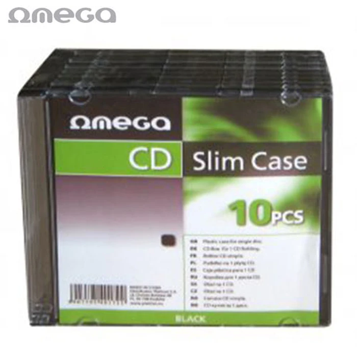 Θήκη CD Omega SLIM CASE Black 10PCS
