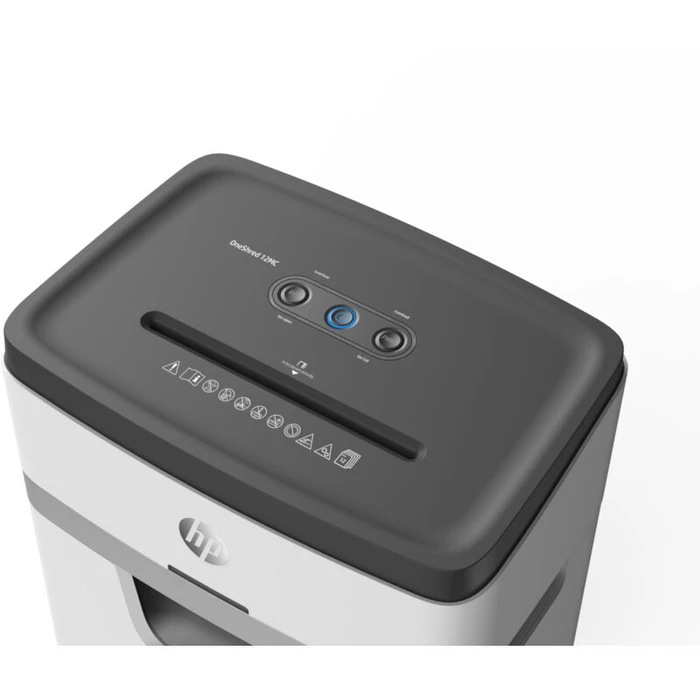 Καταστροφέας εγγράφων HP OneShred 12MC 2806 με συνδετήρες και καρτών Micro Cross Cut P5 12 x A4 25L