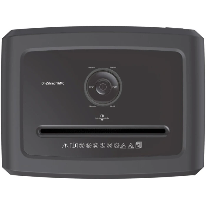 Καταστροφέας εγγράφων HP OneShred 16MC 2808 με συνδετήρες και καρτών Micro Cut P5 16 x A4 30L
