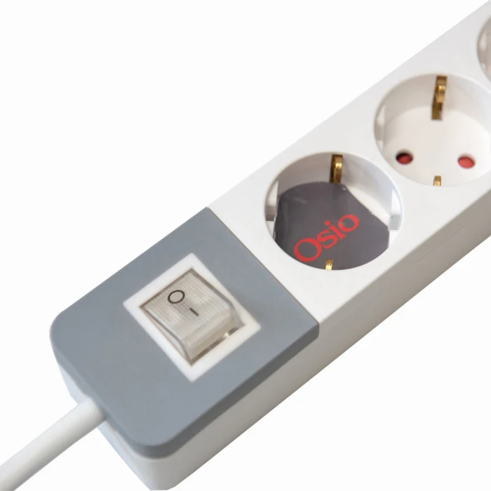 Πολύπριζο Με Διακόπτη Osio OPS-2004 Πολύπριζο 4 θέσεων με παιδική προστασία, και καλώδιο 1.5 m