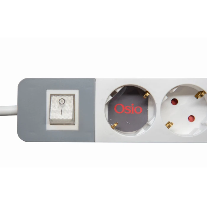 Πολύπριζο Με Διακόπτη Osio OPS-2004 Πολύπριζο 4 θέσεων με παιδική προστασία, και καλώδιο 1.5 m