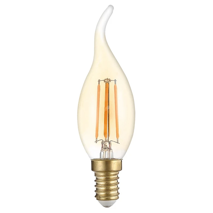 Λάμπα LED Optonica Candle T35 Filament 1491, 4W, 2500K, E14, 400lm