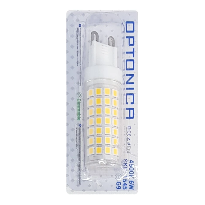 Λάμπα LED Optonica 1645, 6W, 4500K, G9, 550lm, dimmable