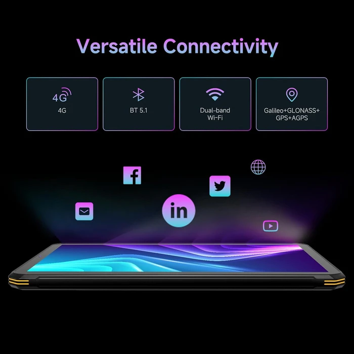 ONERugged T1 4G 8.68" Tablet (8GB/128GB) Μαύρο