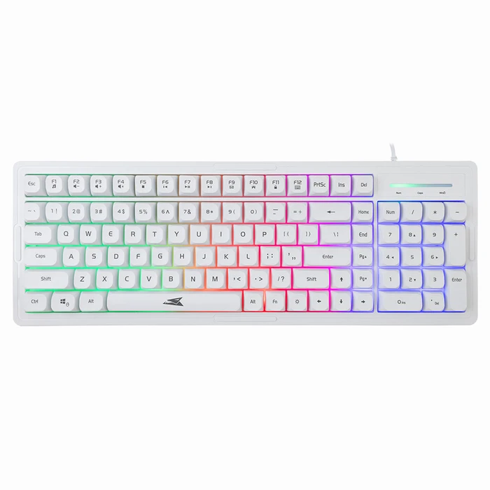 Σετ Πληκτρολόγιο και Ποντίκι Baracuda Gaming Bgc-012 Orca White