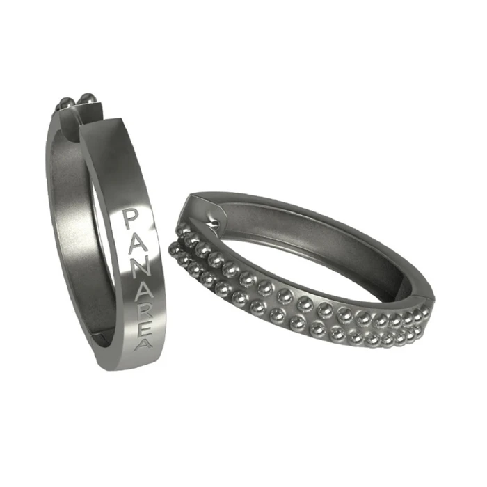 Γυναικεία Σκουλαρίκια Panarea Os6Ox (3 cm) από Ασήμι Steel