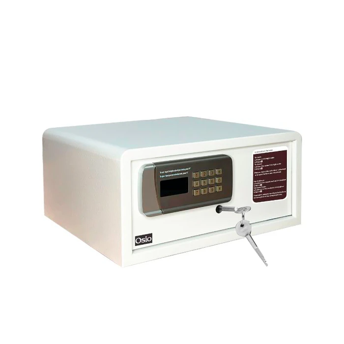 Χρηματοκιβώτιο Osio OSB-2043WH με ηλεκτρονική κλειδαριά Λευκό 43 x 38 x 20 cm