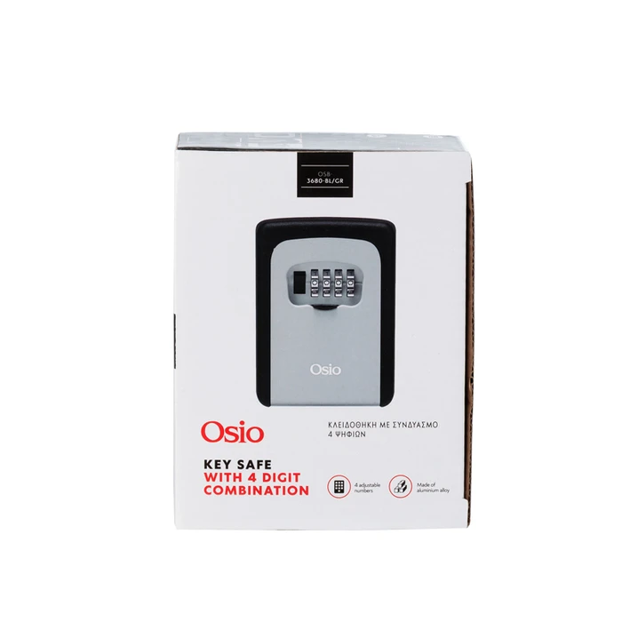 Κλειδοθήκη Οsio OSB-3680-BL/GR Μαύρη/Γκρι 