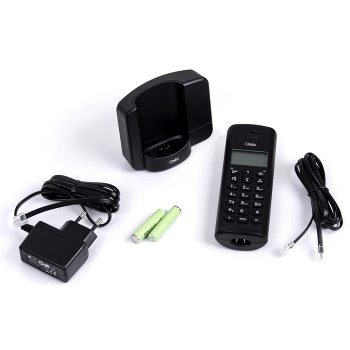 Ασύρματο Τηλέφωνο Osio OSD-8910B Μαύρο (Ελληνικό Μενού)