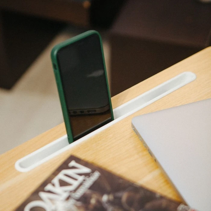 Γραφείο Οsio OSMA-9105W Λευκό ρυθμιζόμενο σε ύψος από ξύλο σφενδάμι