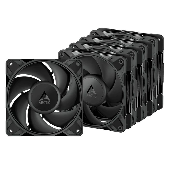 Case Fan 12cm Arctic P12 Pro PST - 5 Pack - Black 3000 RPM PWM