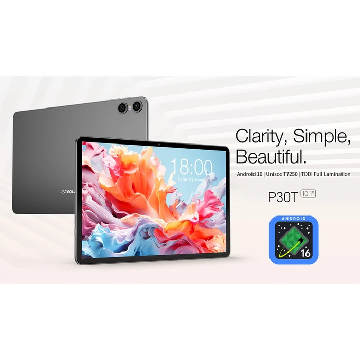 Teclast P30T 10.1" Tablet (3GB/128GB) with Keyboard, Stylus & Flip Case - Grey